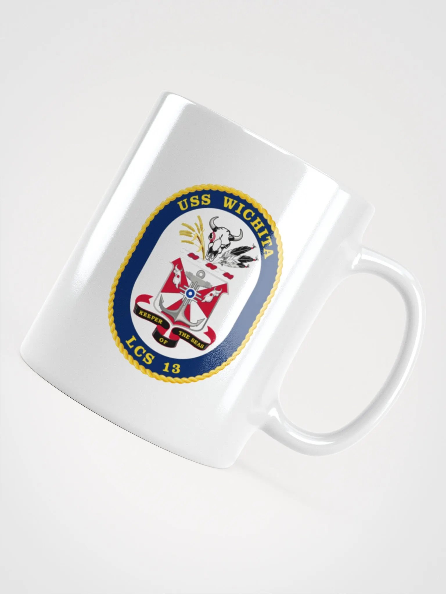USS Wichita LCS 13 White Coffee Cup product image (4)