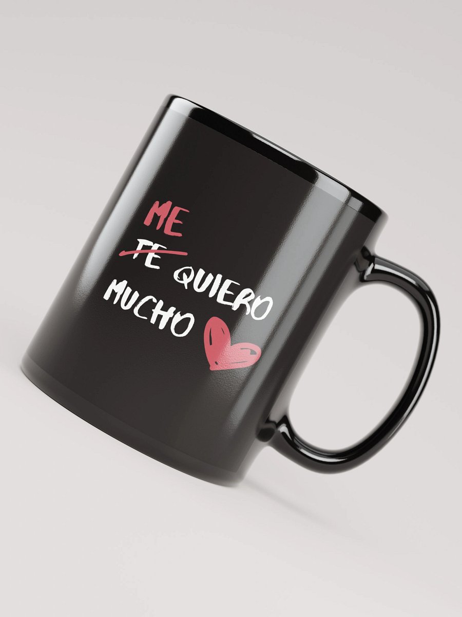 ME QUIERO MUCHO Black Glossy Mug product image (7)