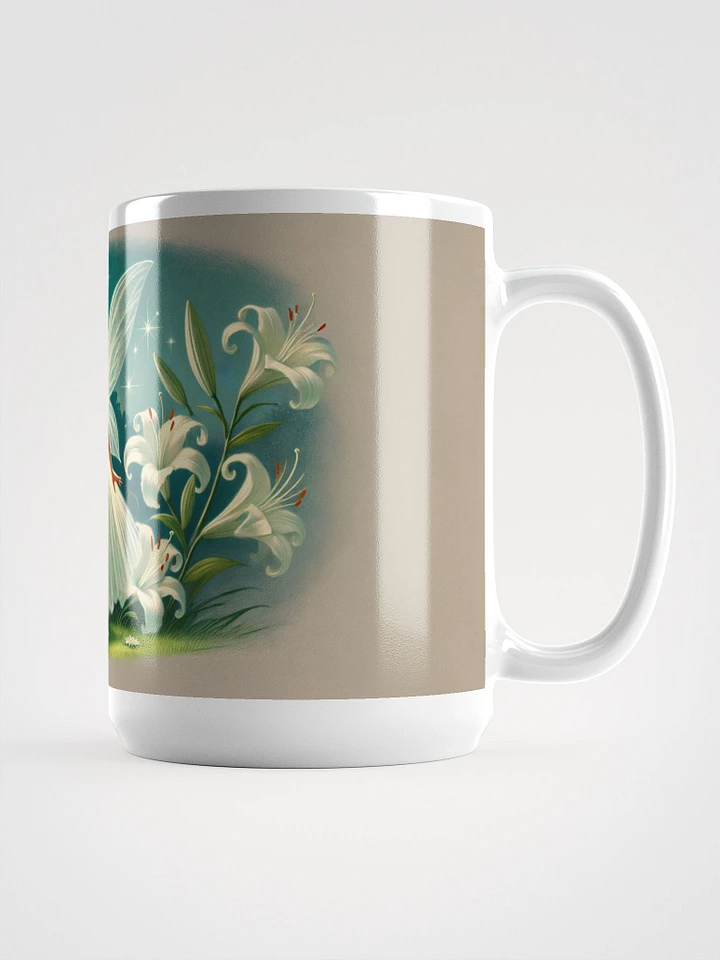 Enchanted Lily Fairy 15 oz White Glossy Mug product image (1)