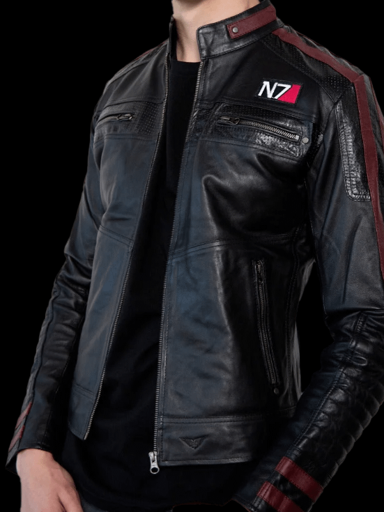 Mens Mass Effect N7 Leather Jacket product image (4)