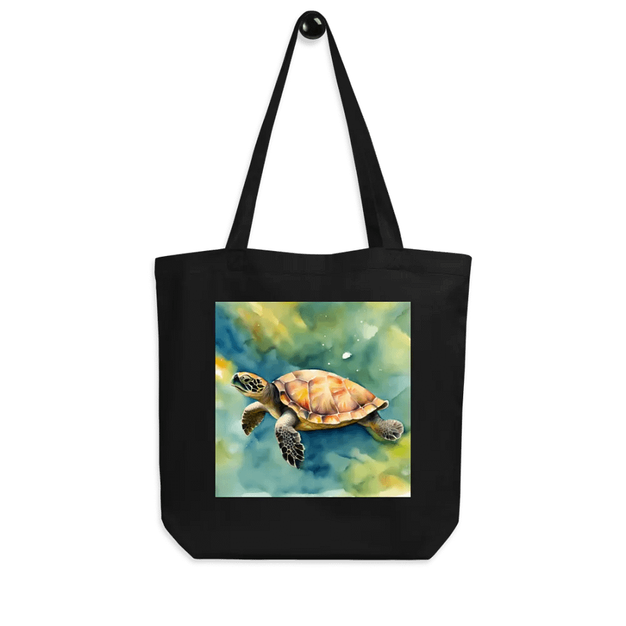 Sea Turtle DIML, Organic Cotton Twill Tote Bag product image (5)