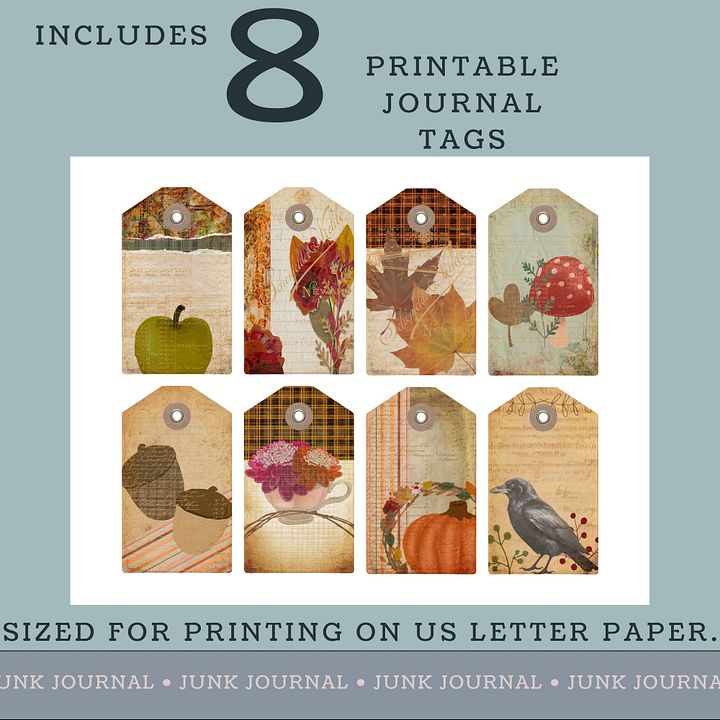 October Aesthetic - Printable Tags V1 product image (2)