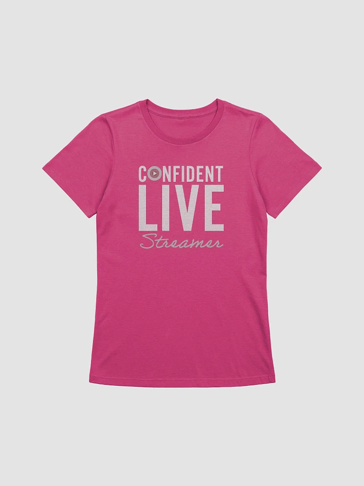 Confident Live Streamer Women's Tee (Pink/Red) product image (1)
