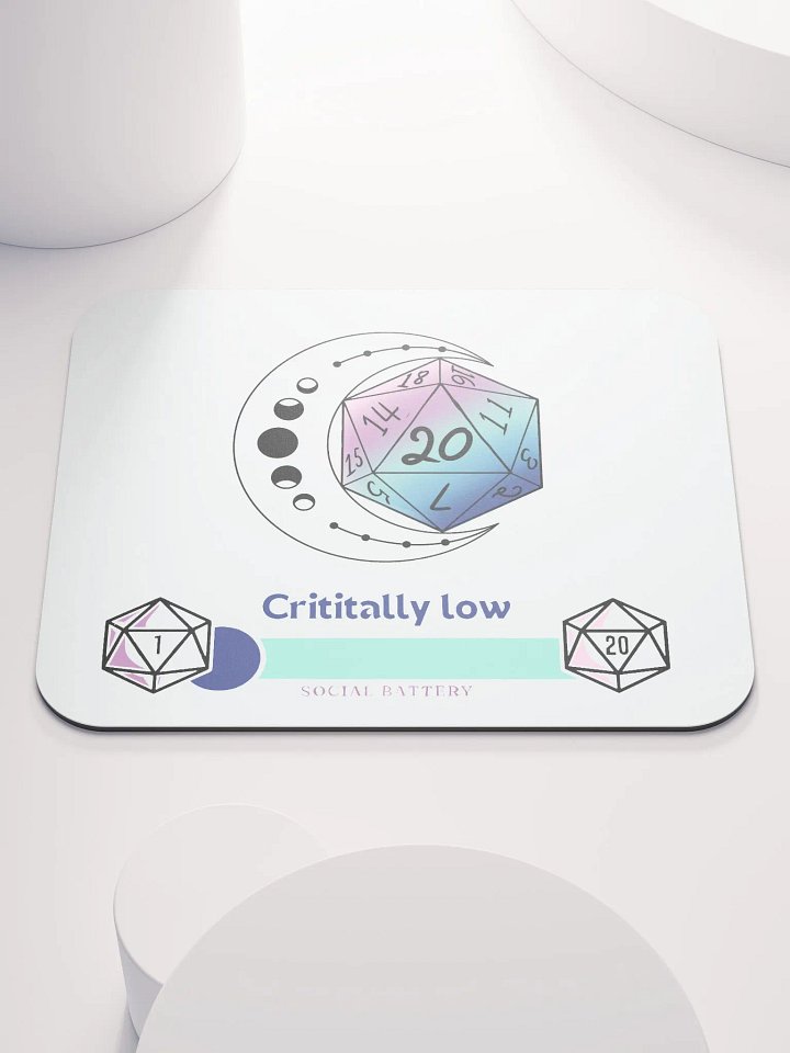 Critically Low Moon Mouse Pad product image (1)