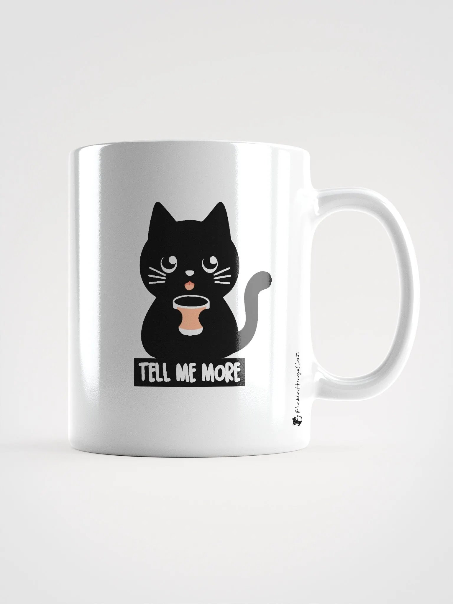 Tell Me More Black Cat Mug product image (2)