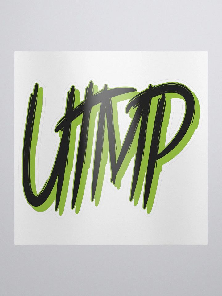 Kiss Cut Sticker - UTMP Logo Black / Green product image (2)