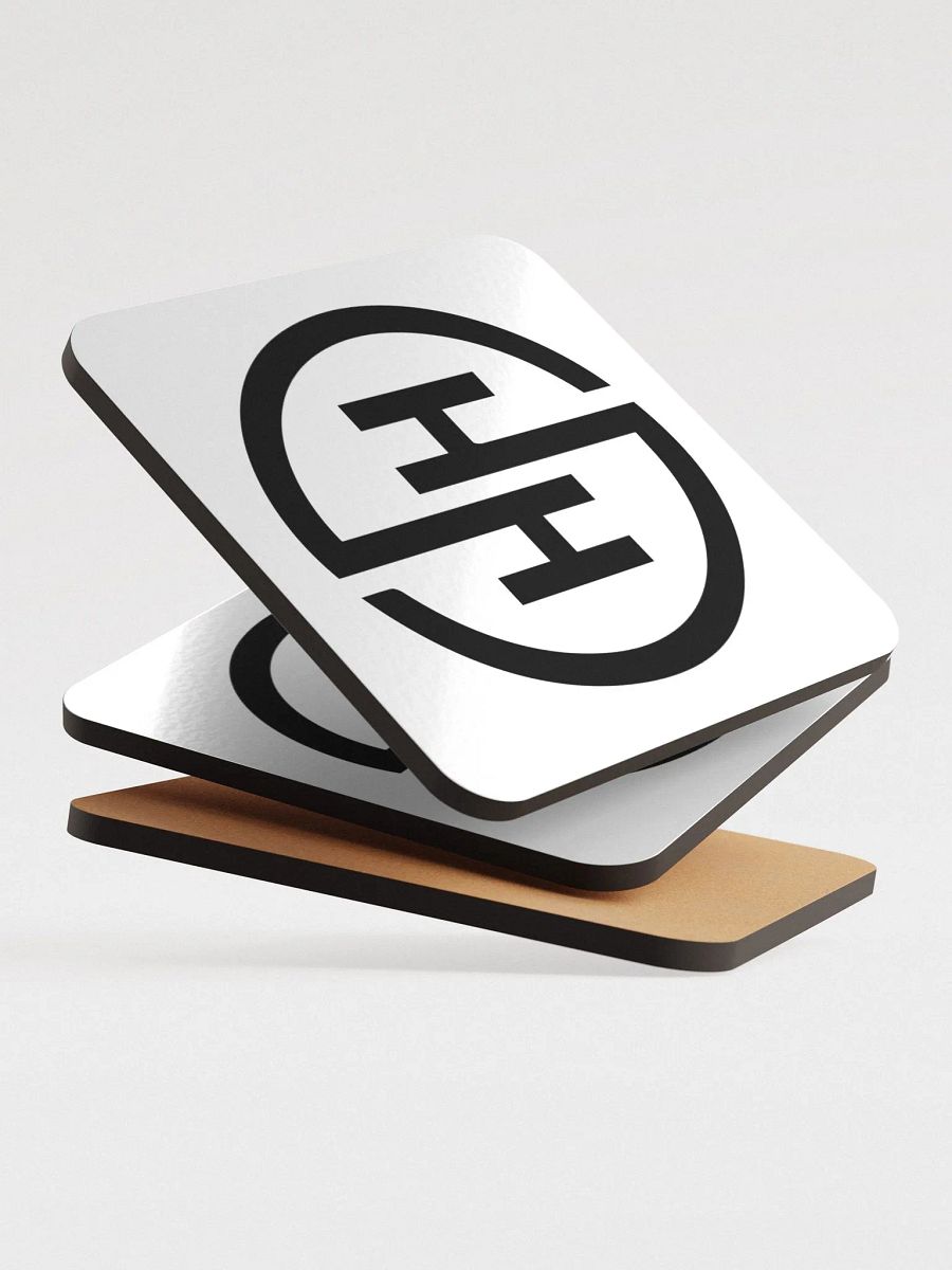HH Monogram - Glossed Cork Coasters product image (4)