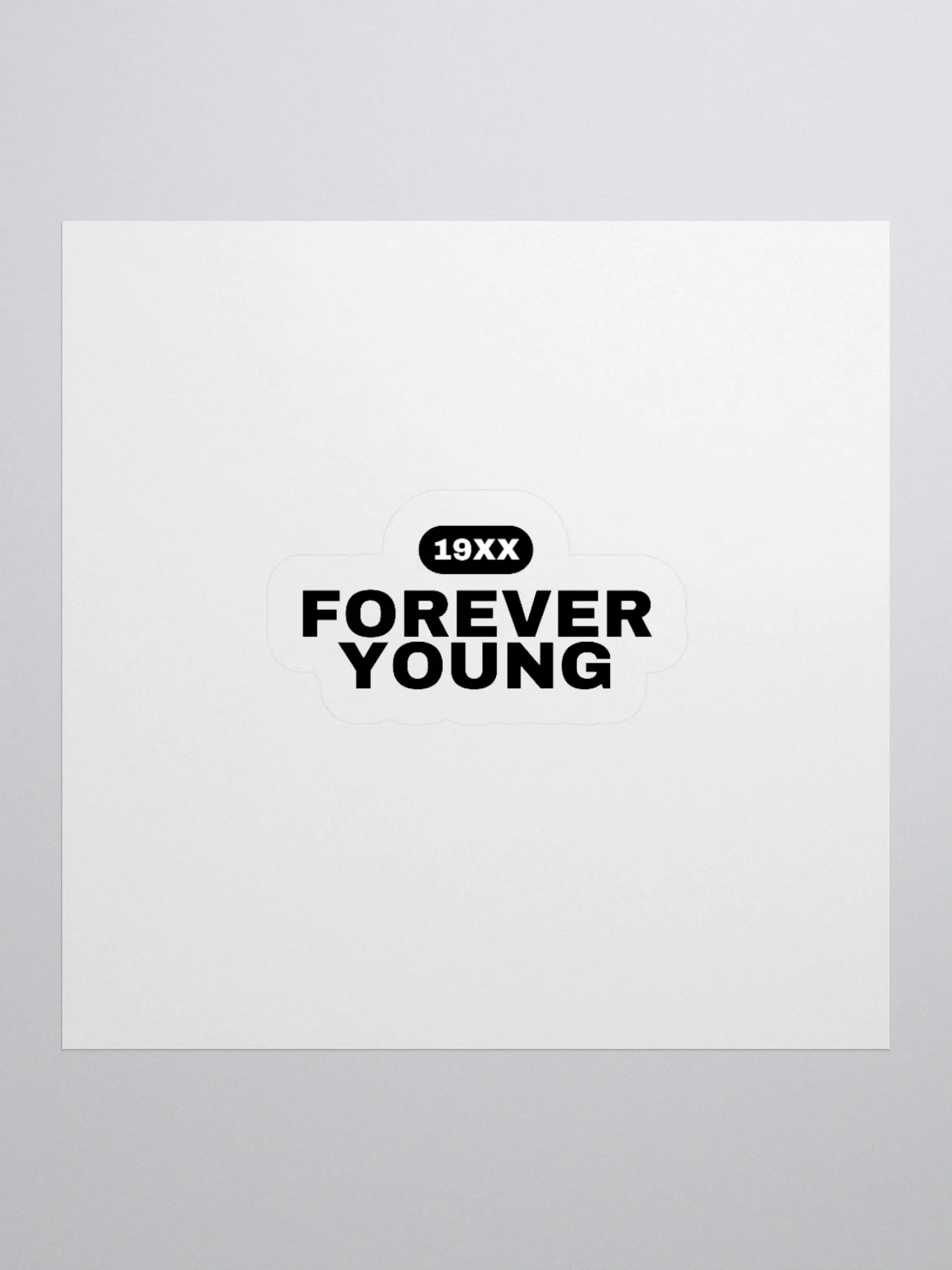 FOREVER YOUNG STICKER product image (1)