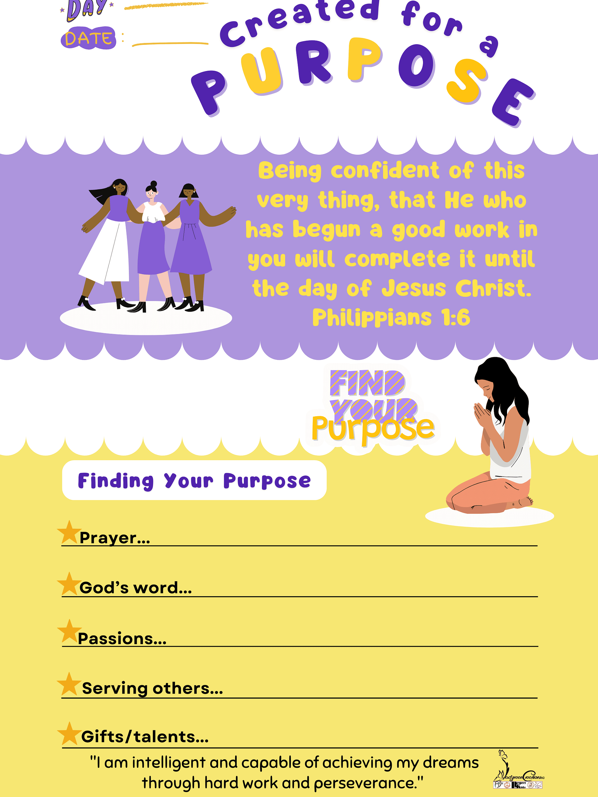 Girls Interactive Christian Journal product image (11)