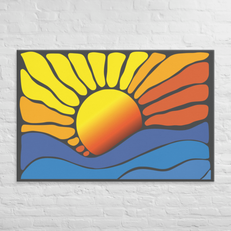Abstract Sunrise Canvas 2:3 product image (9)