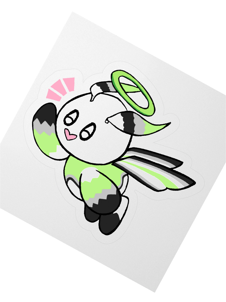 Agender Chao 3" Sticker product image (2)