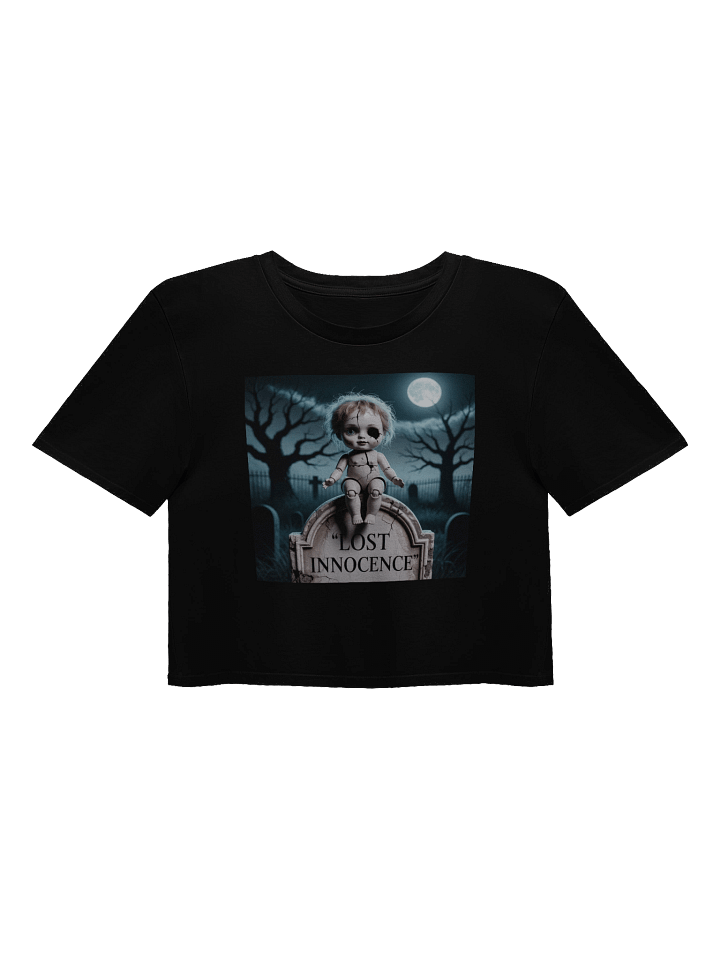 Midnight Veil Designs Gothic Women's Crop Top - Lost Innocence Black product image (1)