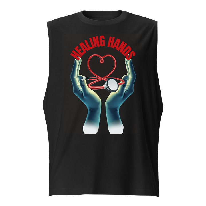 Healing Hands Heart Stethoscope Muscle Tank product image (1)