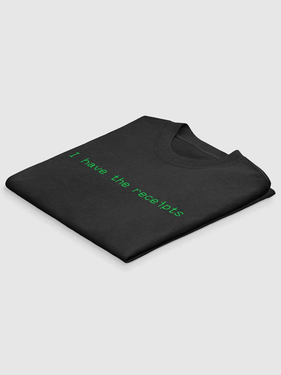 I have the receipts. black/green, oversized tee product image (4)