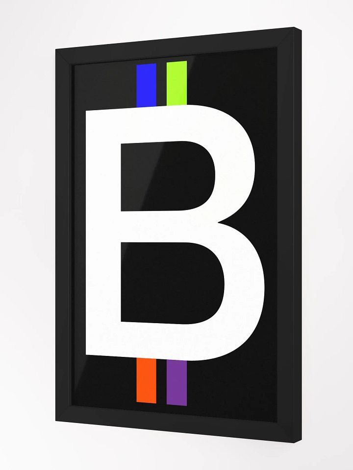 Bitcoin Spectrum (black) [framed] product image (2)