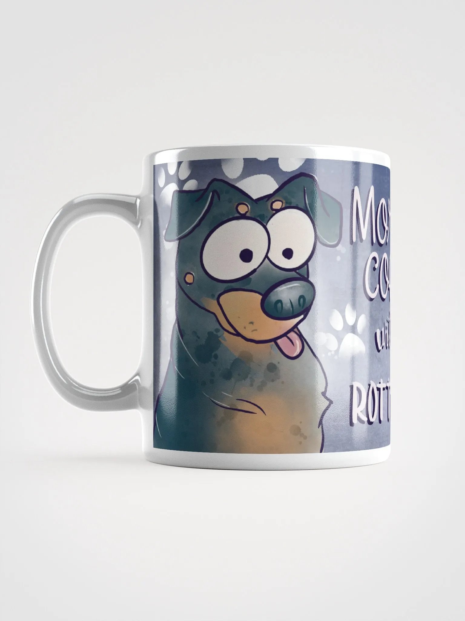 Morning Coffee With My Rottweiler Mug product image (3)