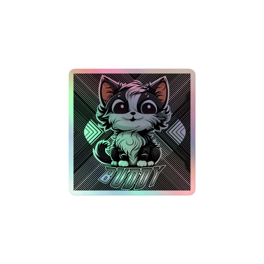 Buddy Kiss-Cut Holographic Sticker Sheet product image (1)