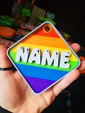 Custom Pride Name Tag (Diamond) product image (1)