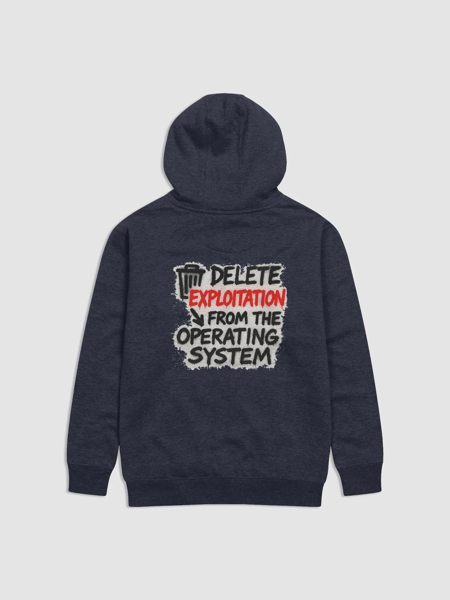 Delete Exploitation Unisex Hoodie product image (2)