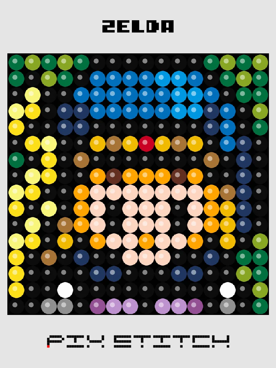 Zelda Pixel Art product image (1)