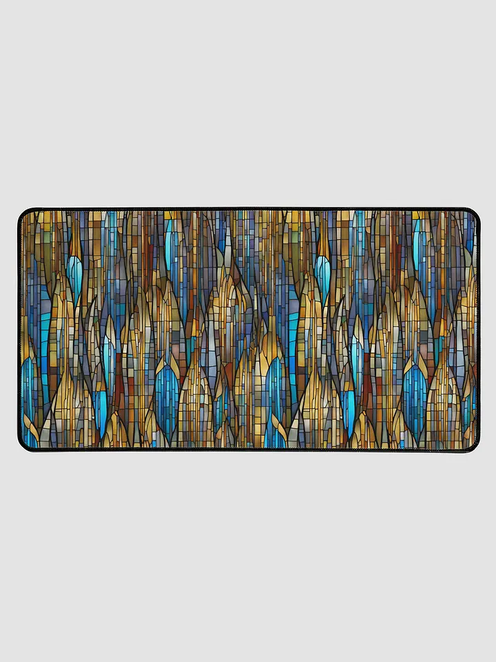 Abstract Waterfall Stained Glass Deskmat product image (1)