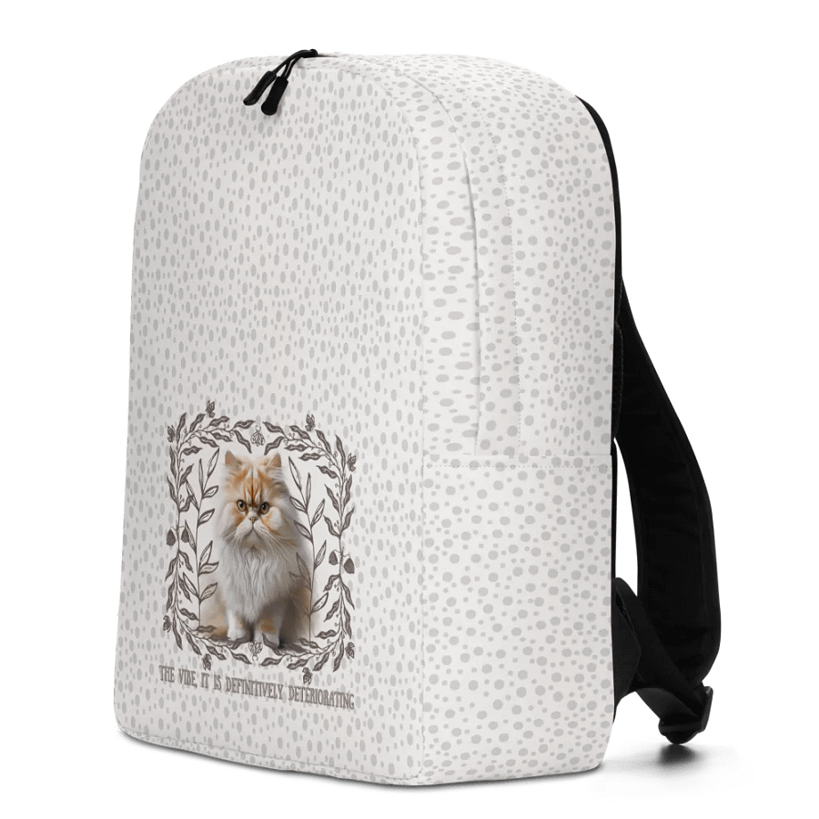 KC, The Vibe Is Deteriorating (floofy cat), Backpack product image (2)