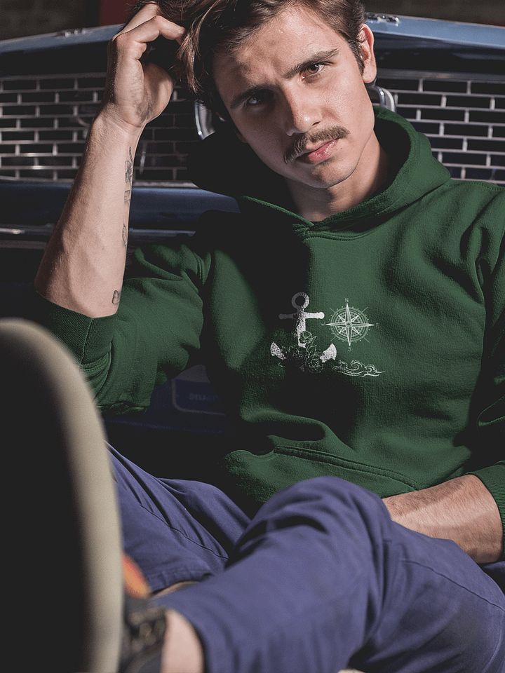 Nautical Warrior Unisex Hoodie - soft Cotton blend product image (1)