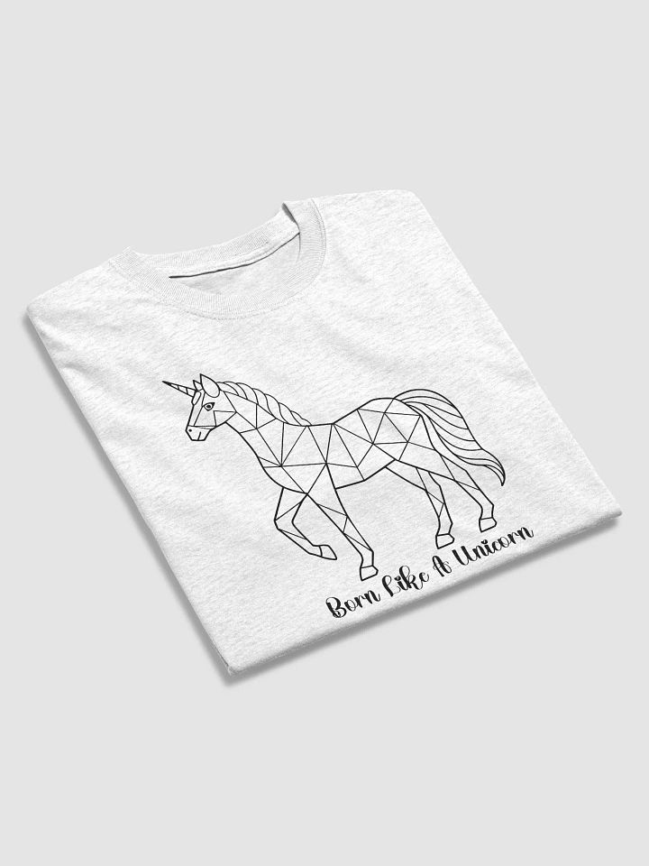 Born Like A Unicorn | Live Like A Horse Gen Z Tee, Short Sleeve T-Shirt, Quote Shirt, Unisex Cotton Top, Fashion Statement product image (1)