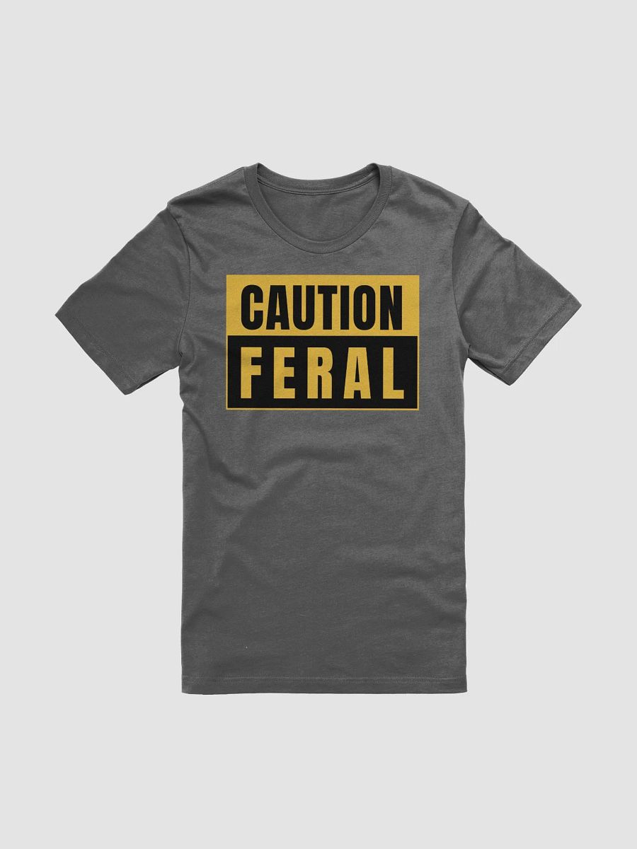 CAUTION FERAL - Bella Canvas 3001 Unisex Supersoft T-Shirt product image (1)
