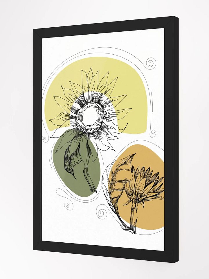 Floral Line Art Matte Poster product image (7)