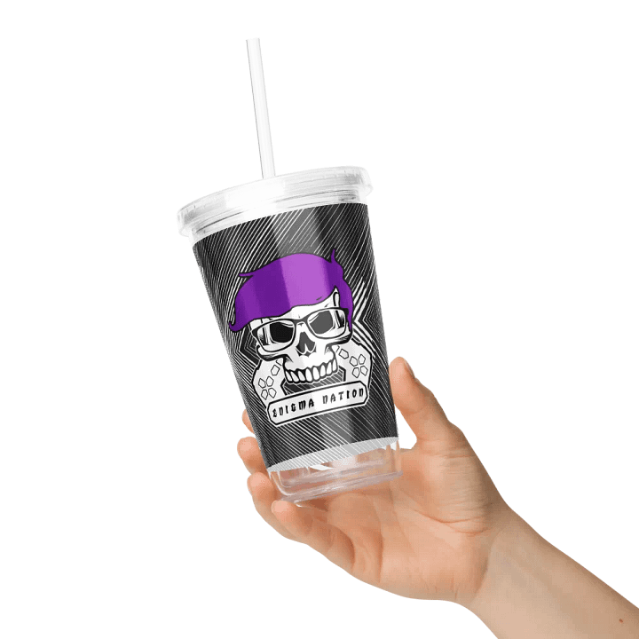Enigma Nation Double Wall Clear Plastic Tumbler (16 oz) product image (2)
