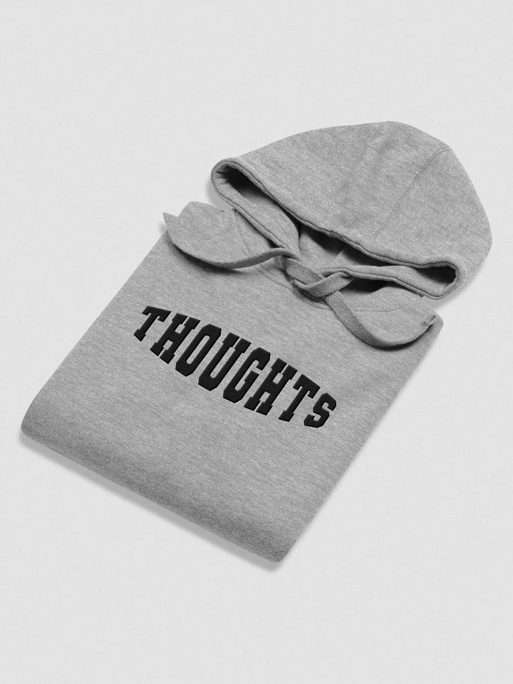 Thoughts Varsity Hoodie Black Thread product image (2)