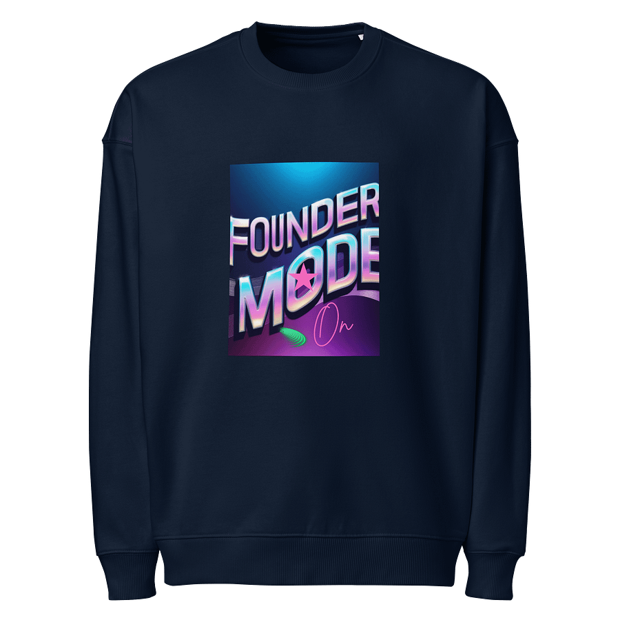 FOUNDER MODE On Unisex Organic Sweatshirt product image (1)