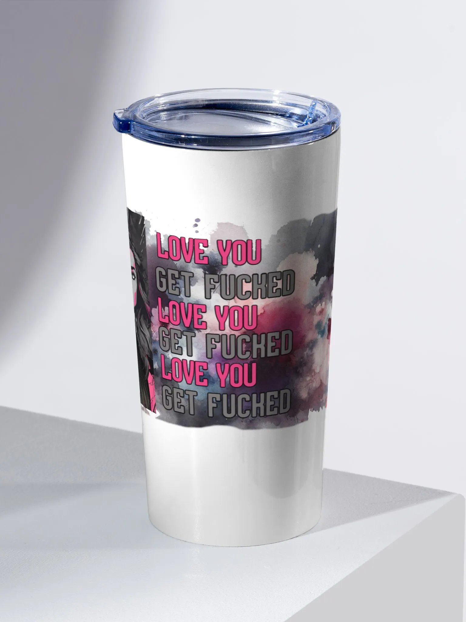 Love You, Get Fucked 20 oz Stainless Steel Tumbler product image (2)
