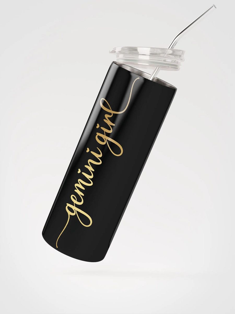 Gemini Zodiac Stainless Steel Tumbler - Embrace Your Inner Gemini Girl in Gold product image (2)