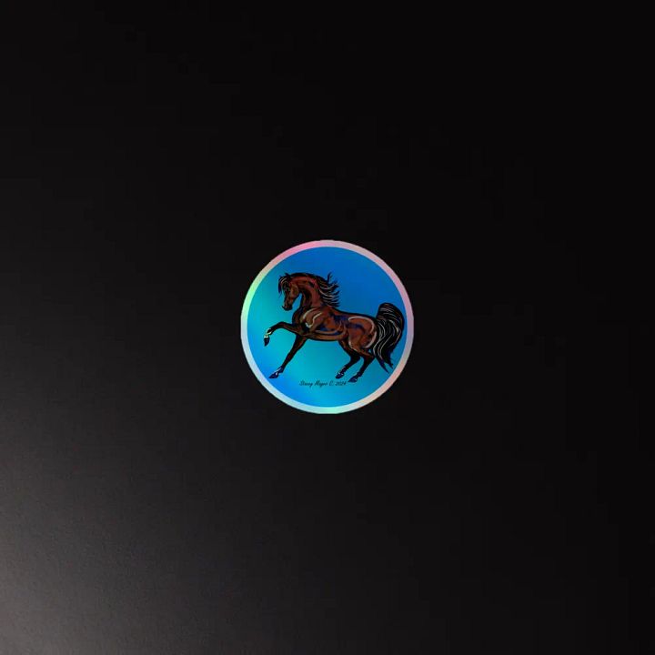 Dancing Arabian Horse Holographic Sticker Sheet product image (4)
