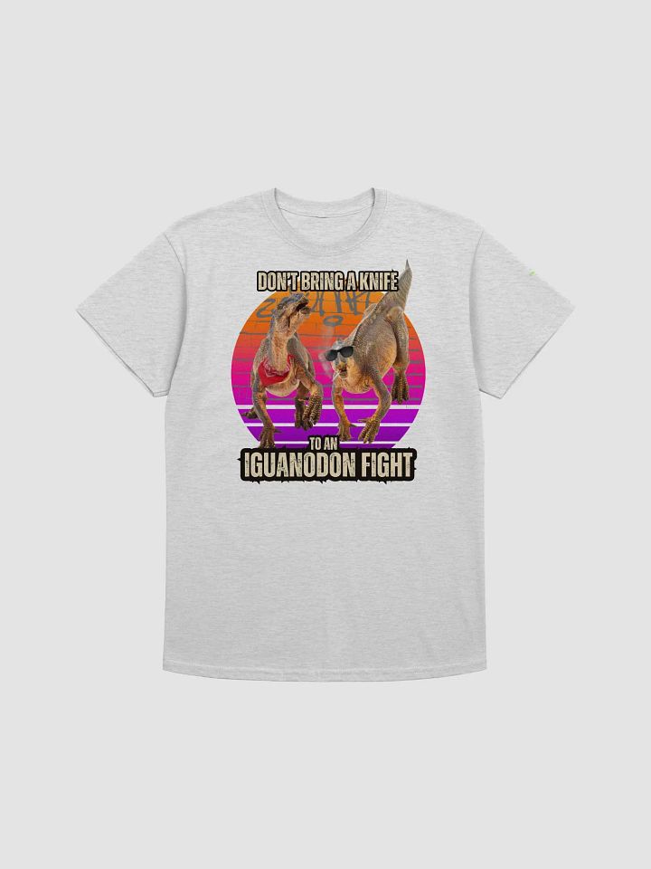 Iguanodon Fight - Don't Bring a Knife Dinosaur Shirt product image (12)