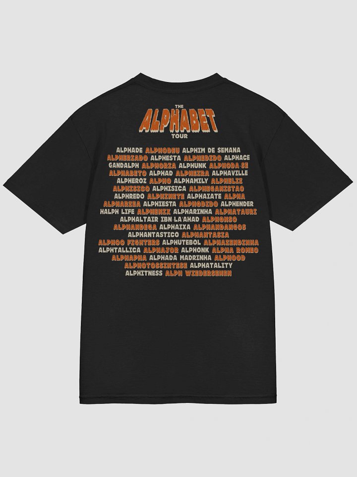 Alphabet Tour (back) Tee product image (2)