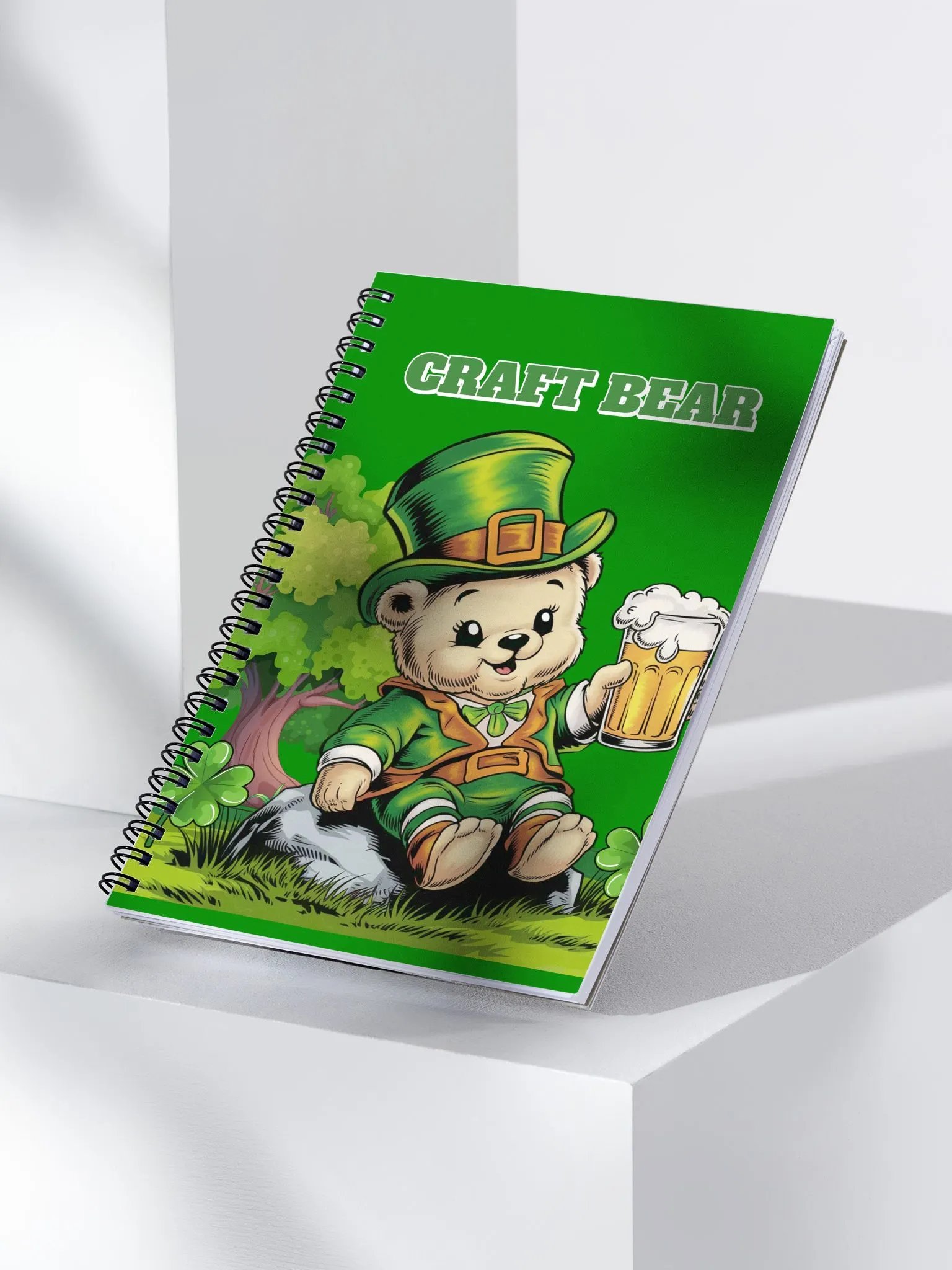 Craft Bear - St. Patrick's Day Spiral Notebook product image (2)