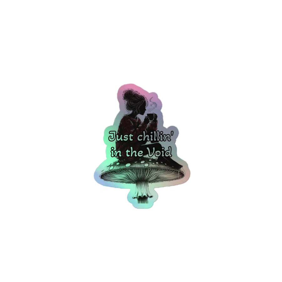 Chillin' in the Void Kiss-Cut Holographic Sticker product image (1)