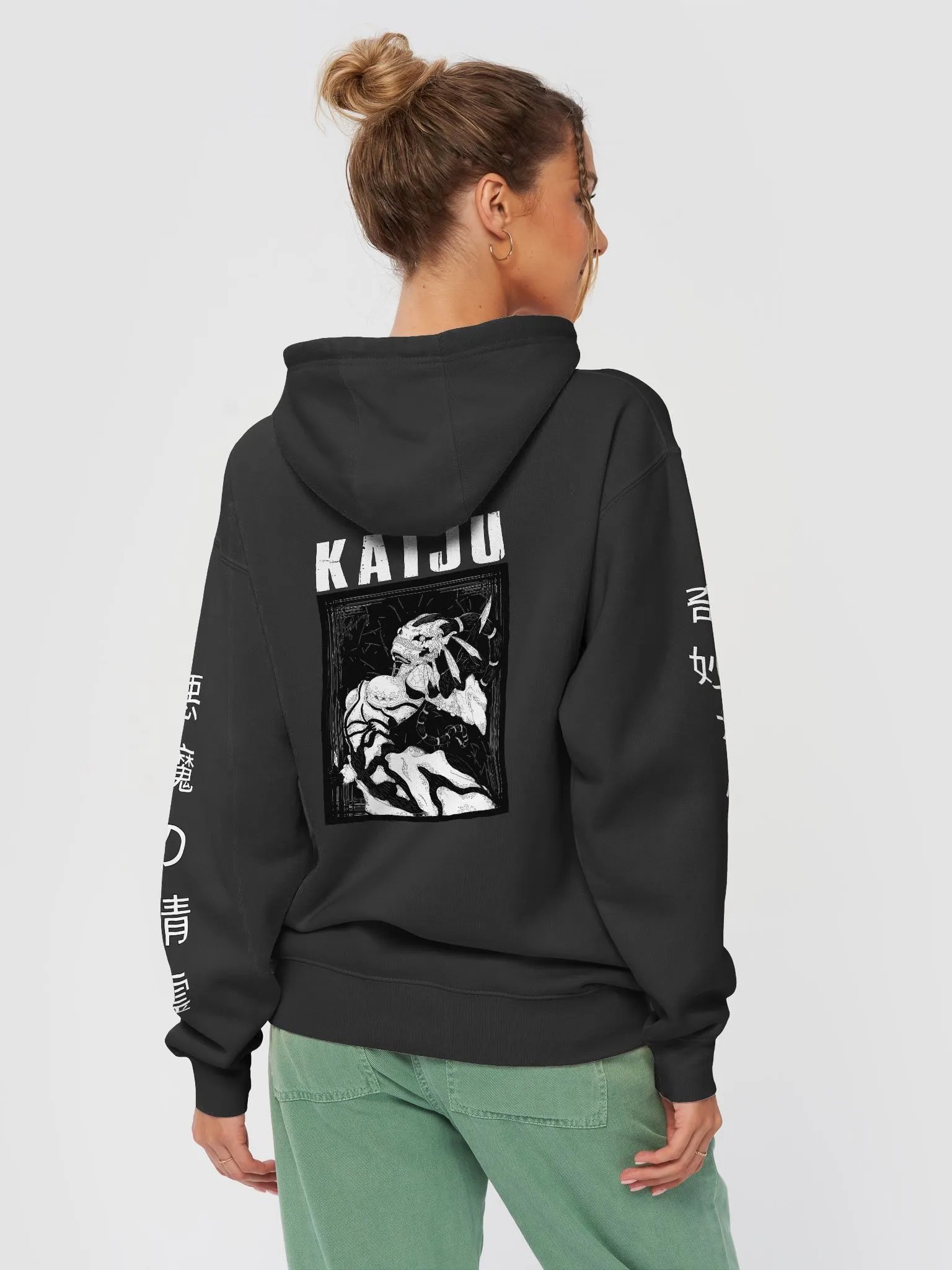 - [BACK PRINT] -KAJU Blackout Light Pullover Hoodie product image (4)