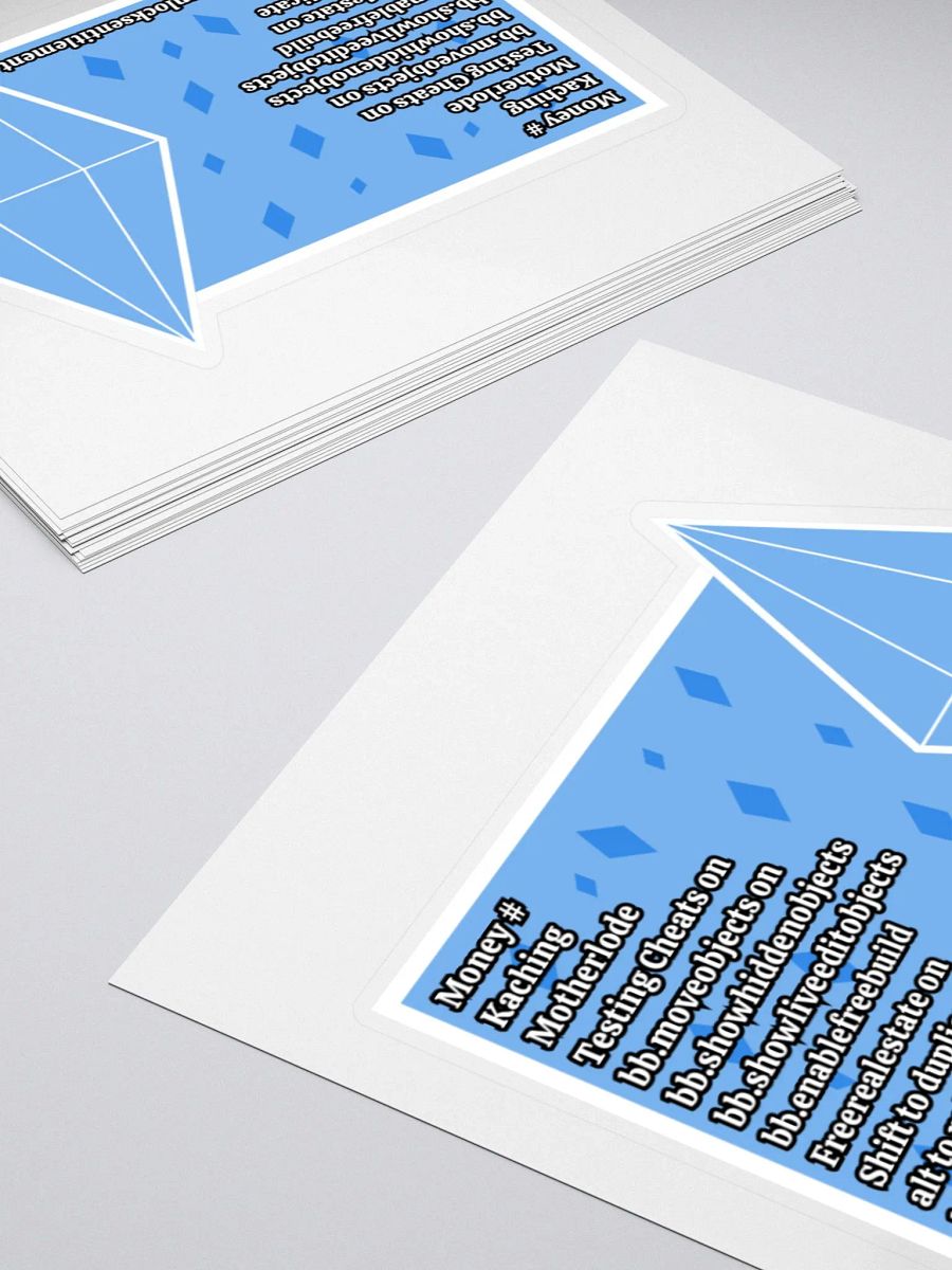 Sims Cheats Sticker - Blue product image (4)