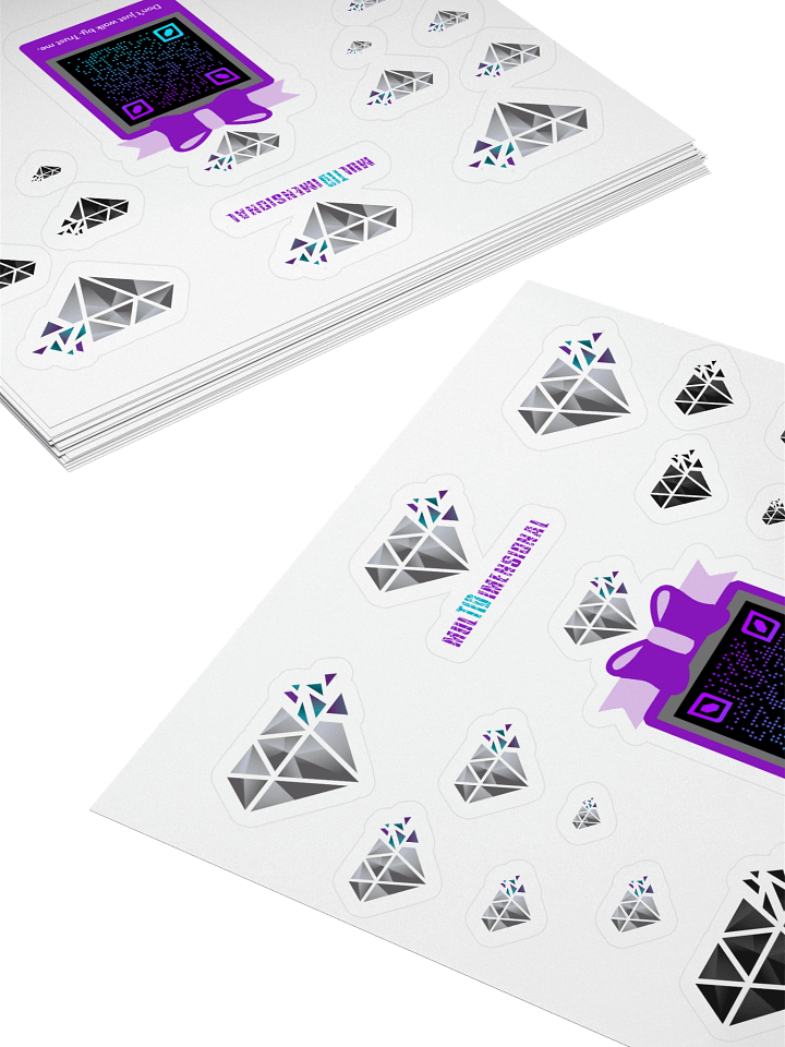 Multid Diamond Rain Sticker Sheet product image (1)