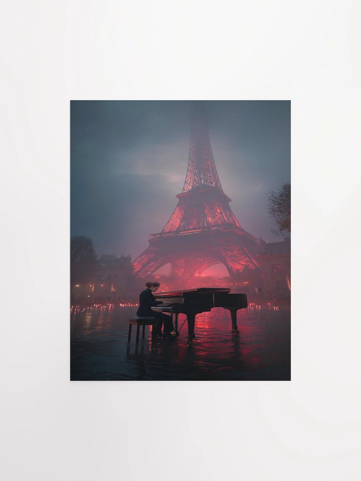 Eiffel Serenade Matter Unframed Wall Art Paper Canvas product image (1)