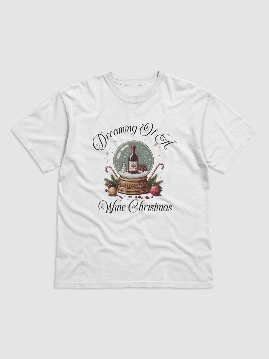 Wine Christmas Snow Globe Tee product image (1)