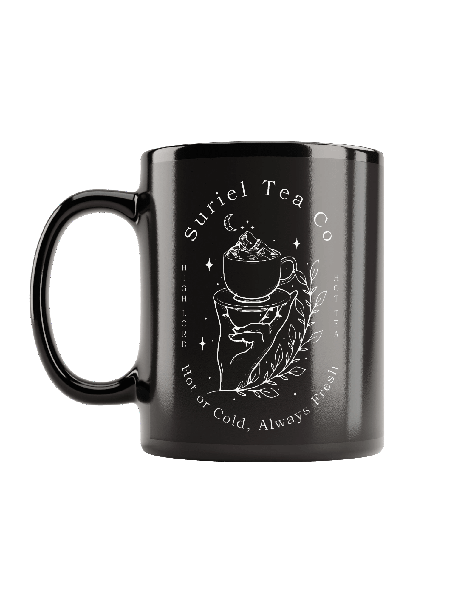 The Suriel Tea Co Suriel Tea Company Spill The Tea Velaris ACOTAR Symbol Classic Black Coffee Mug 1BK7 product image (6)