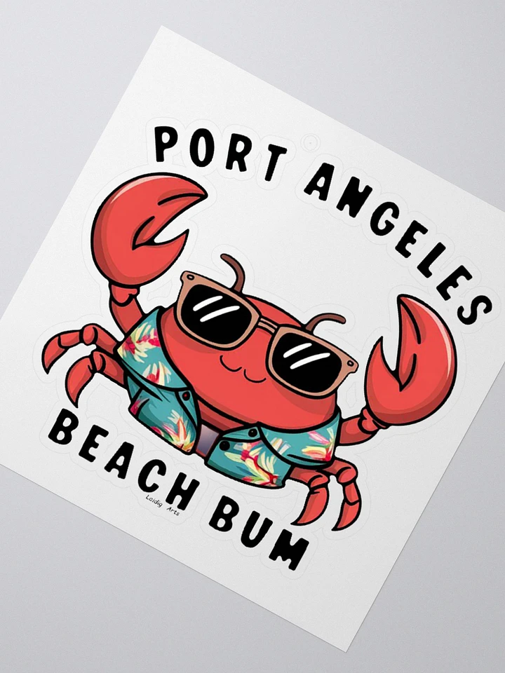 Port Angeles Beach Bum Crabs Sticker product image (6)