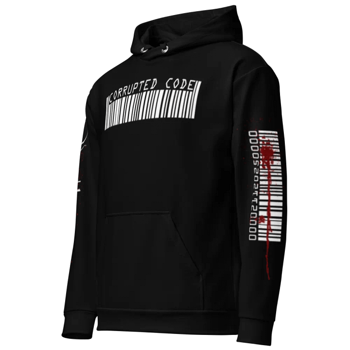 CORRUPTED CODE - DIGITAL GLITCH QUEEN UNISEX HOODIE - STATEMENT SWEATSHIRT product image (2)