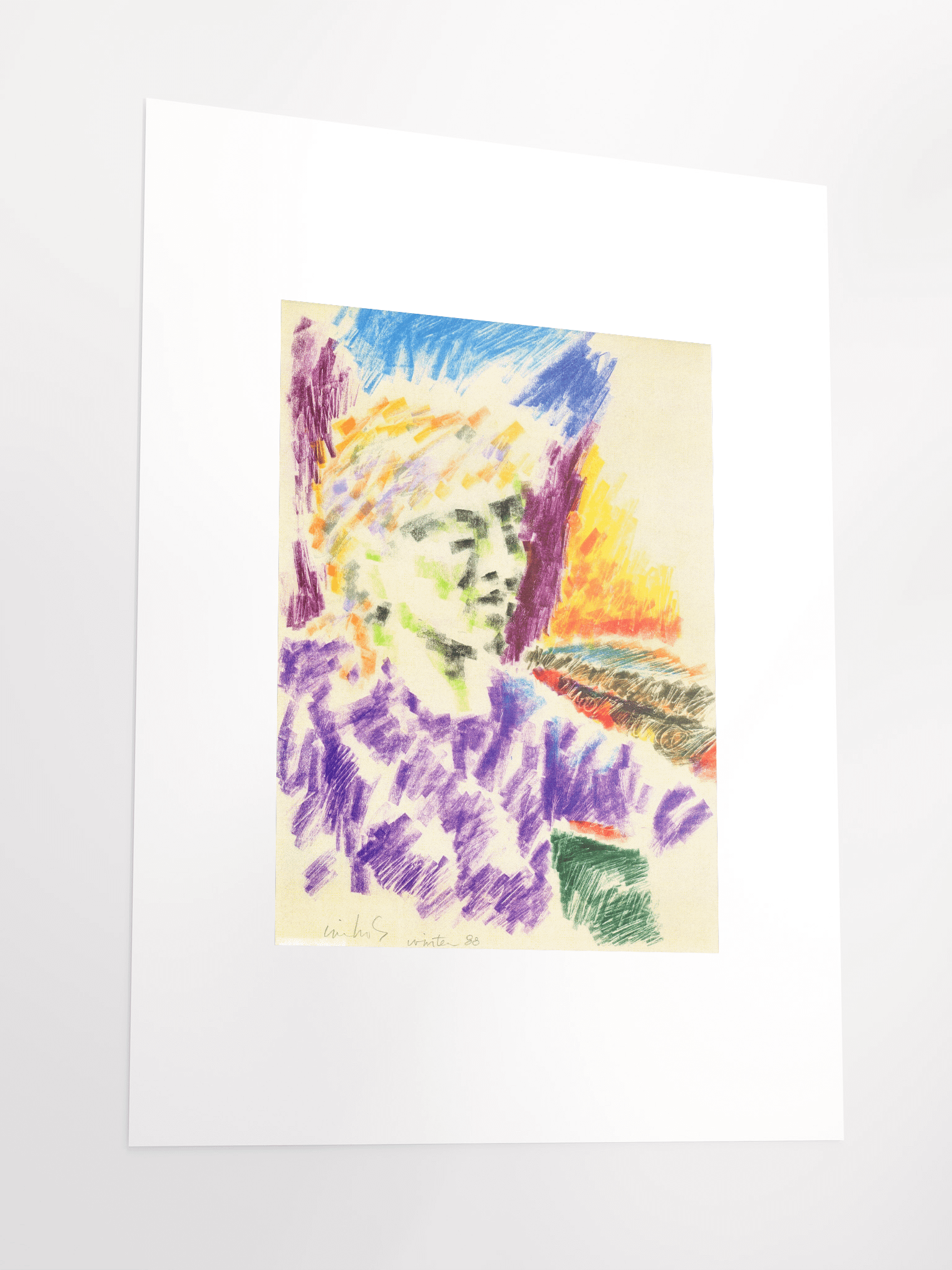 Head of a Woman 1988 print product image (4)