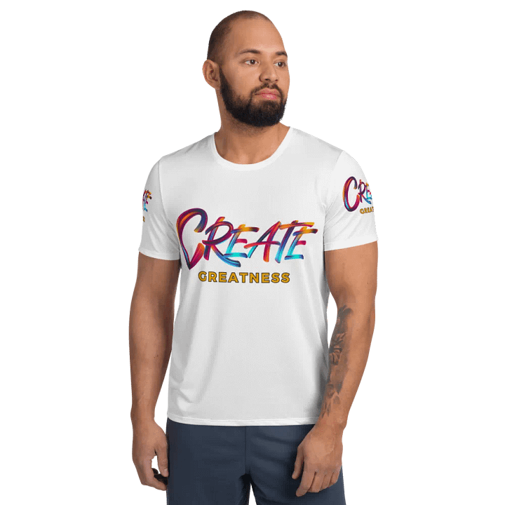 Create Greatness Huge Print Athletic Tee product image (1)